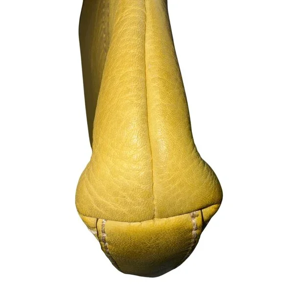 Fossil Women’s Leather Crossbody Bag Yellow Adjustable Strap - Picture 12 of 16